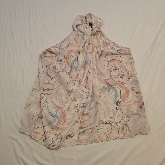 Torrid Georgette knot high neck chiffon top 00 - Picture 1 of 7